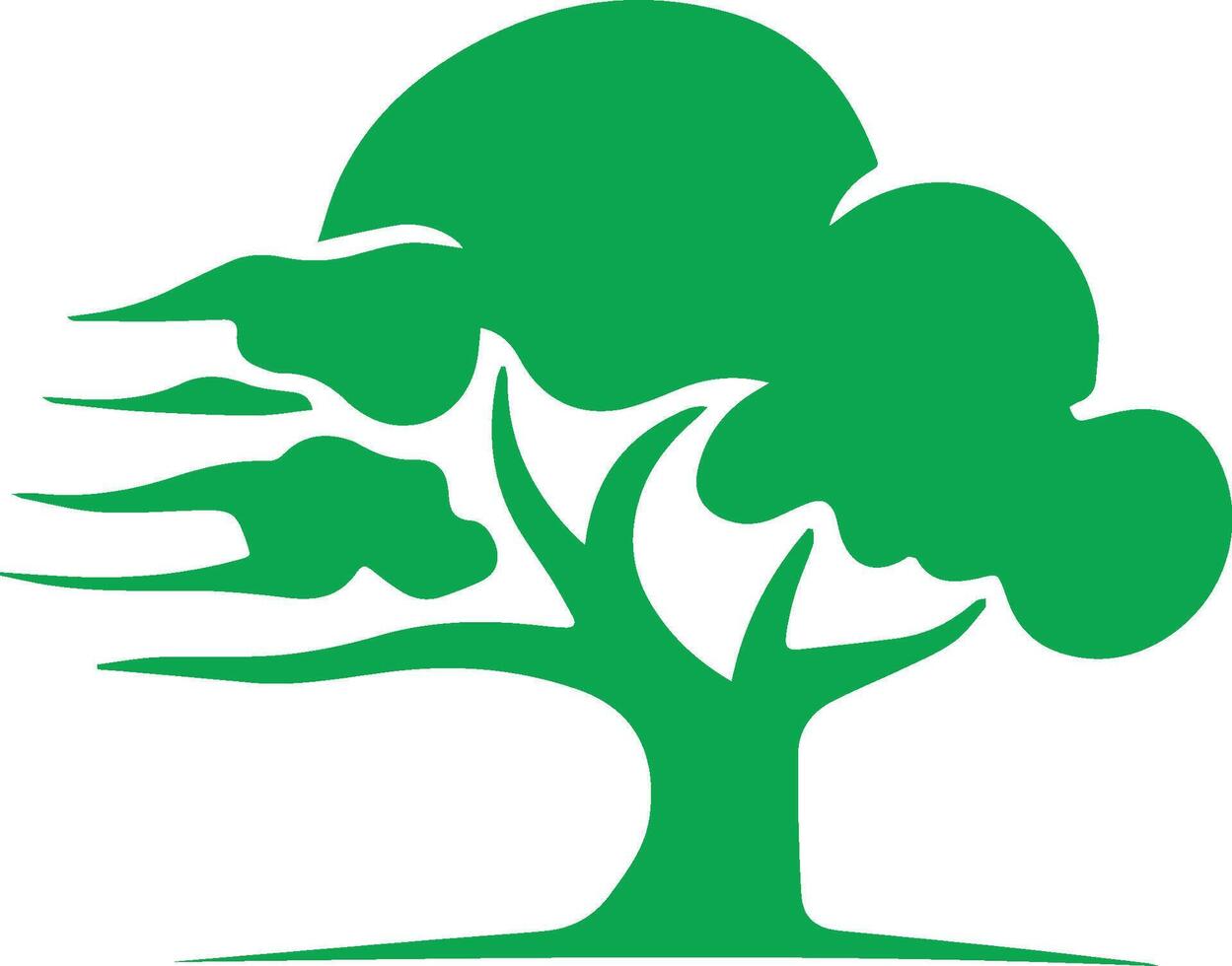 Various tree vectors. Forest and nature concept. Collection of different tree symbols. vector