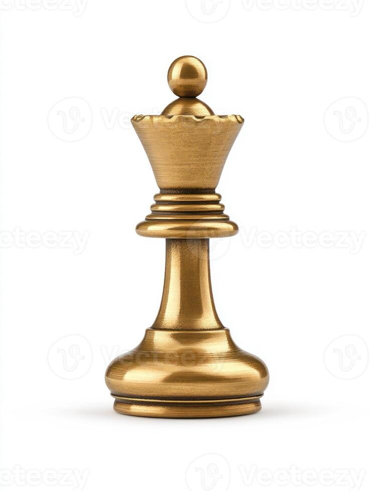 Enchantment of a golden chess piece levitating in midair photo
