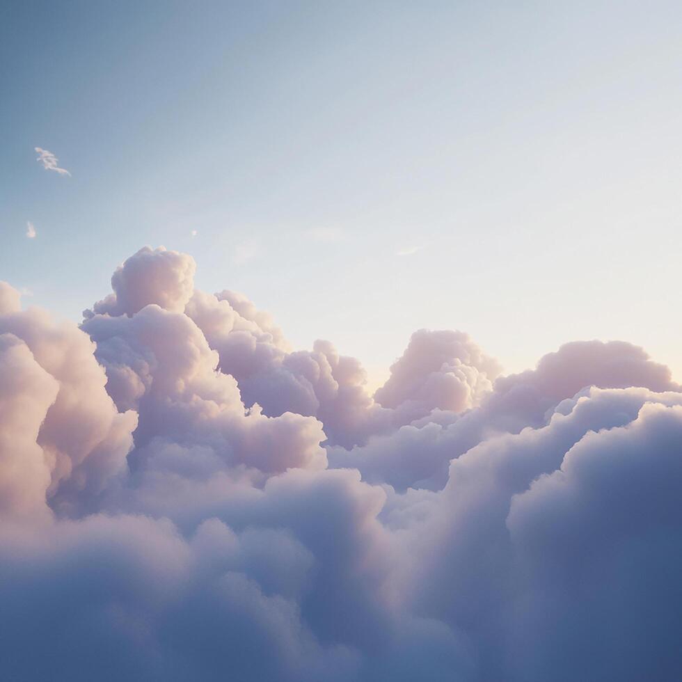 beautiful sky with clouds in daylight photo