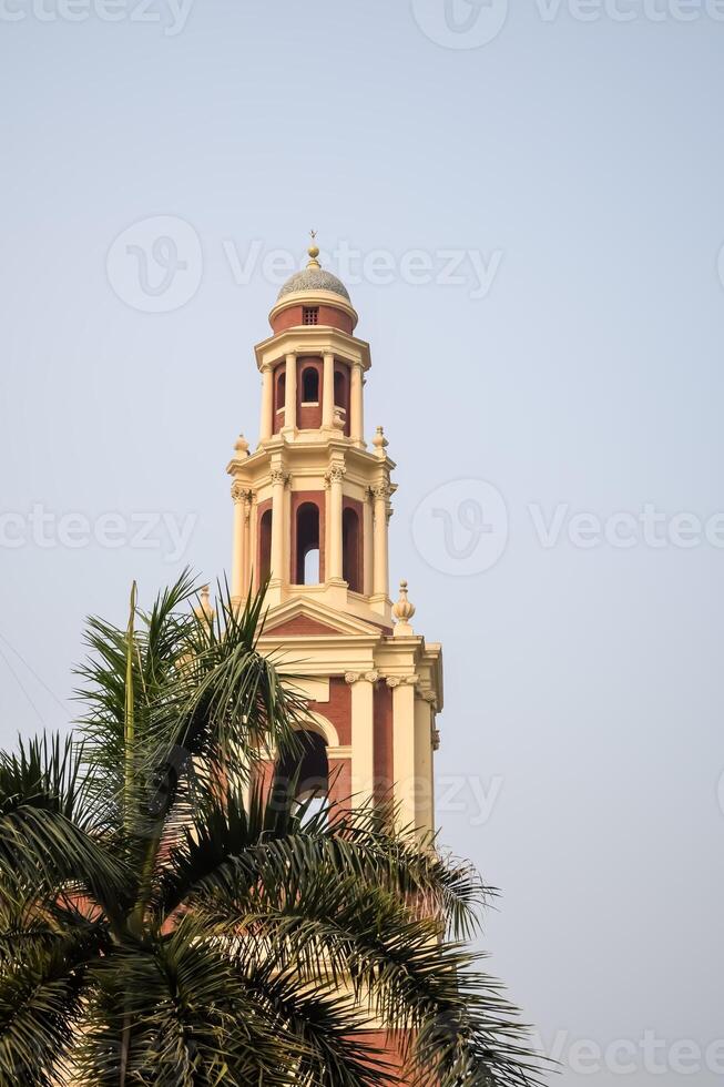 Sacred Heart Cathedral Church located at Connaught Place, Delhi, India, Beautiful architectural view from outside of Cathedral Church in Central Delhi during evening time photo