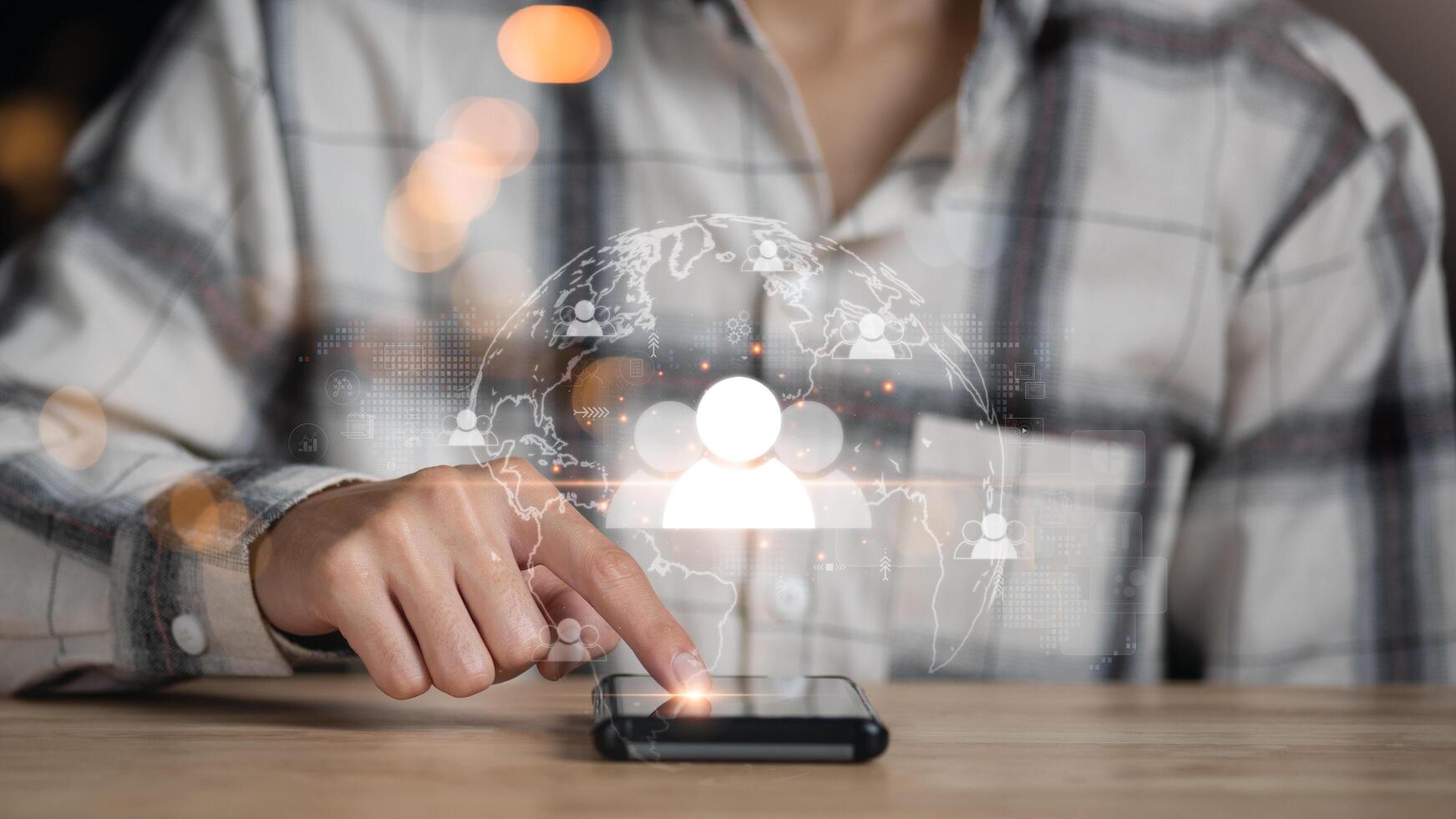 connecting people on internet ,digital social network connection ,community concept,business online communication ,Human resources management ,social media networking system ,customer data connection photo
