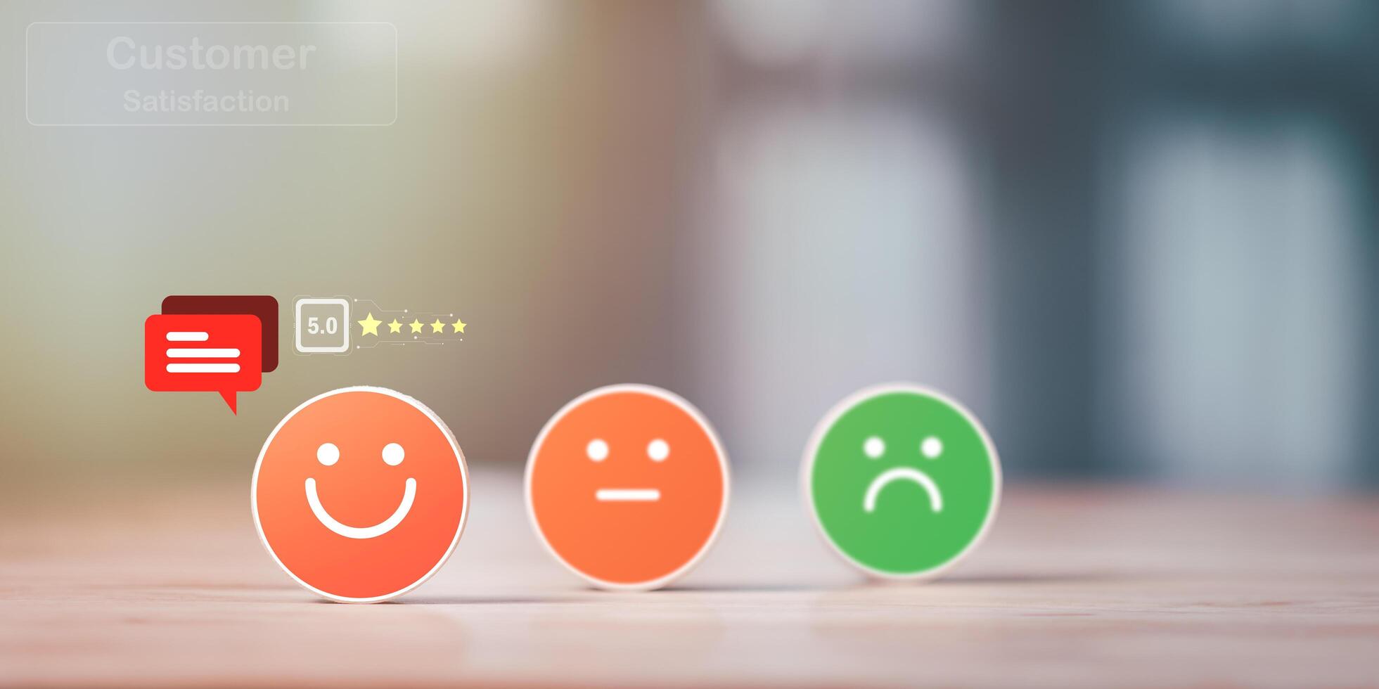Customer engagement concept ,consumers opinion, and rated their satisfaction ,rate and review them online ,evaluation business success ,Customer Experience Survey Concepts ,Services and Products photo
