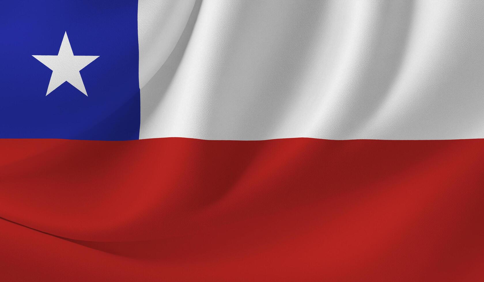 Illustration of CHILE flag with wavy effect photo