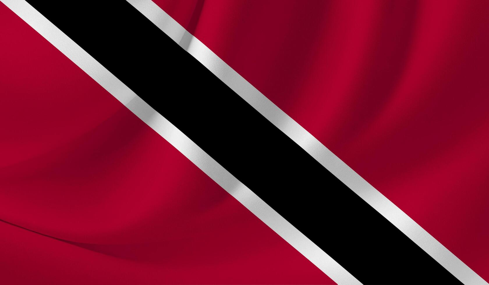 TRINIDAD flag illustration with wavy effect photo