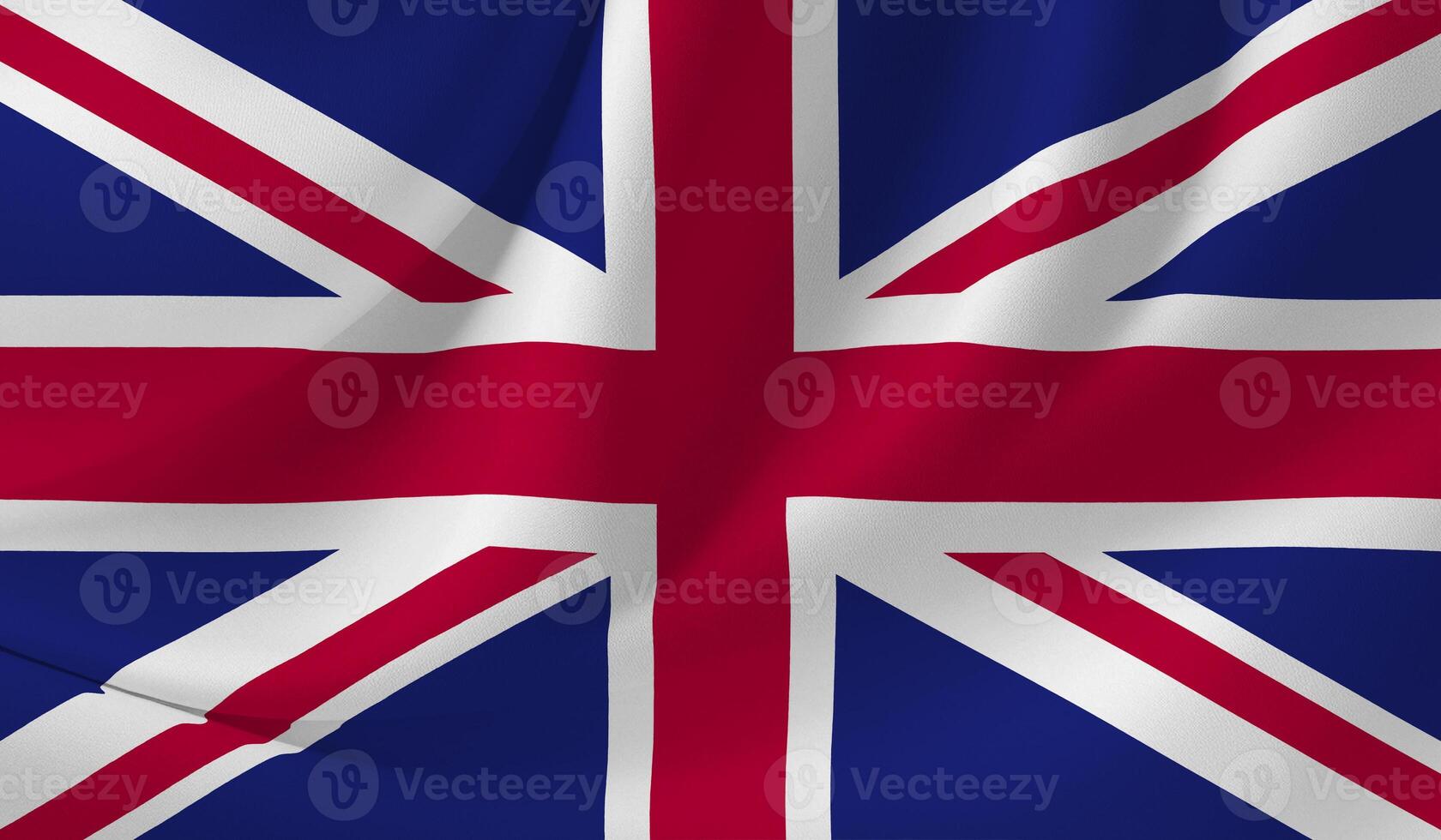 Illustration of the UK flag with a wavy effect photo