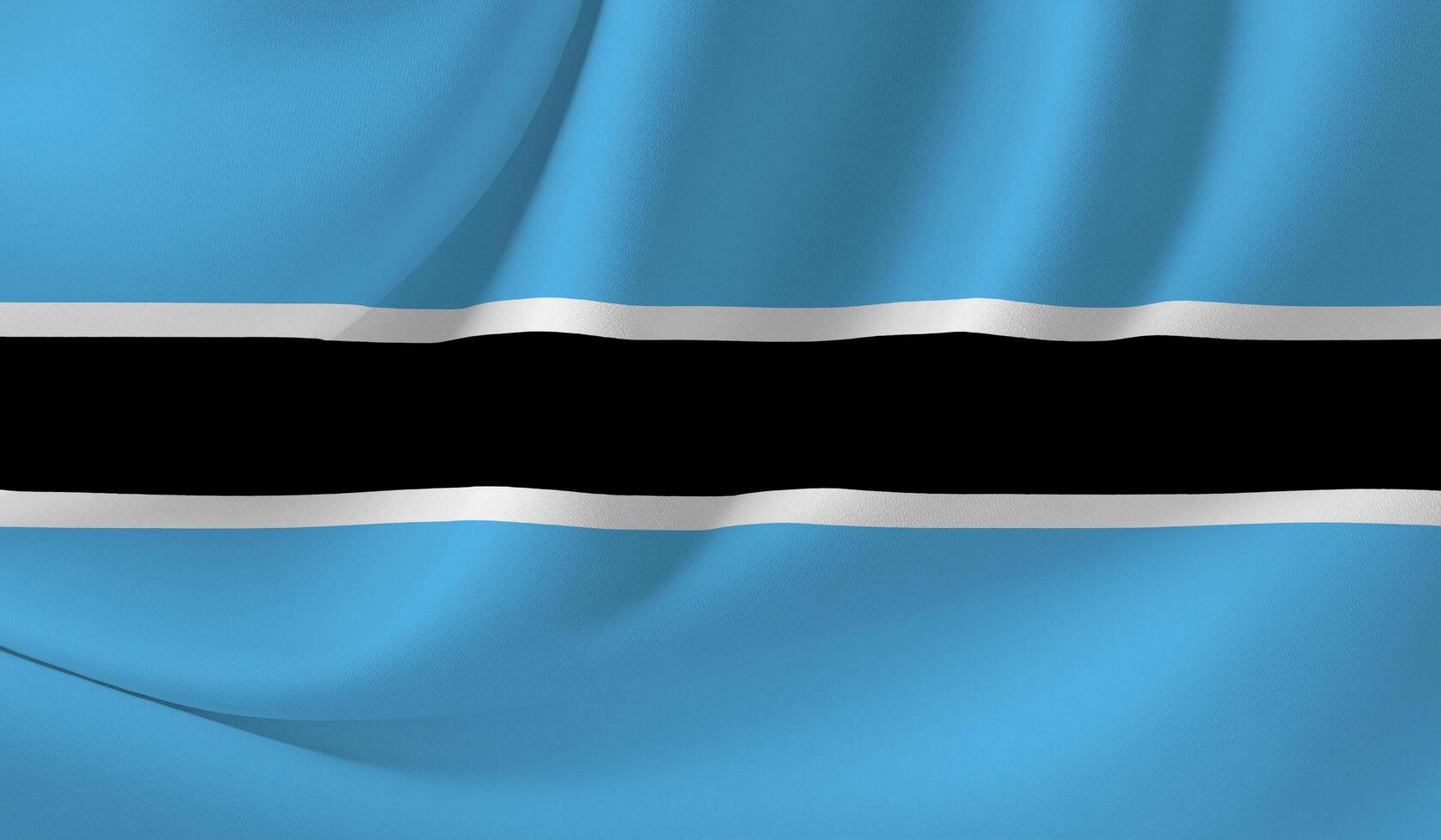 BOTSWANA flag illustration with wavy effect photo