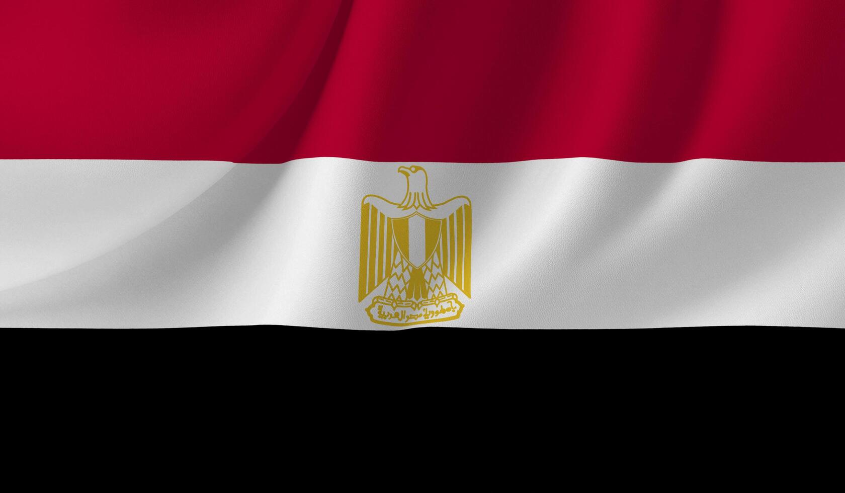 Illustration of the EGYPT flag with a wavy effect photo
