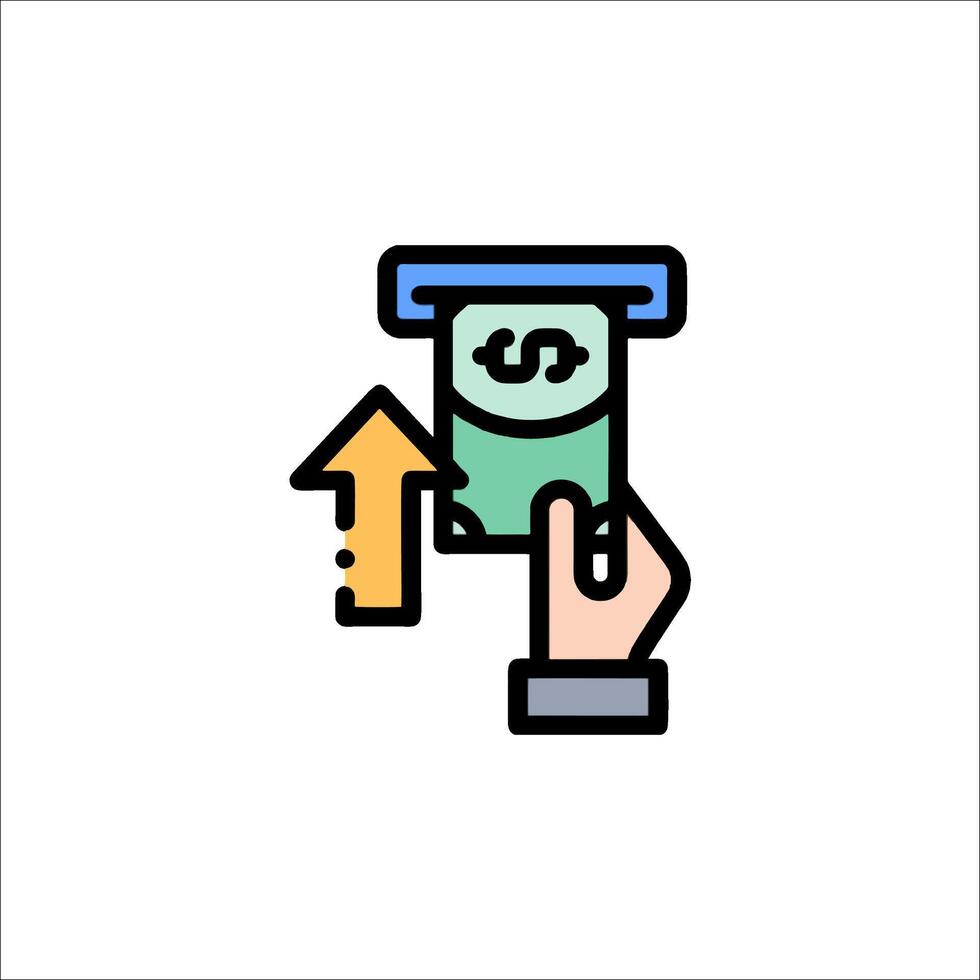 Money transfer icon illustration vector