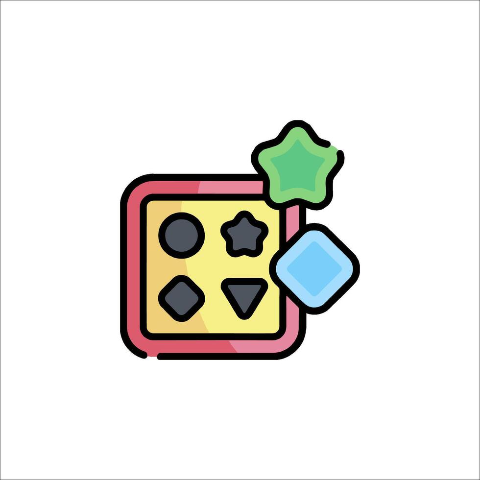 A square with a star and a square on it vector