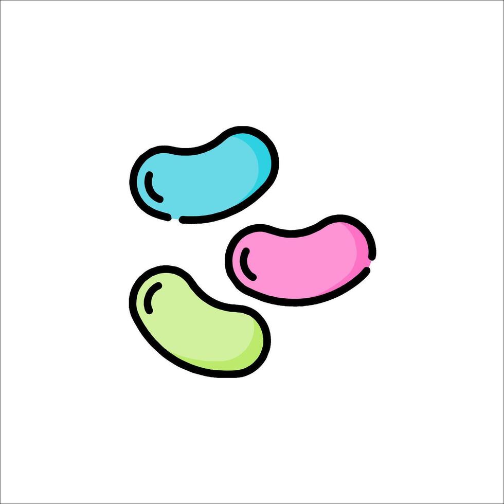 Jelly beans icon illustration vector