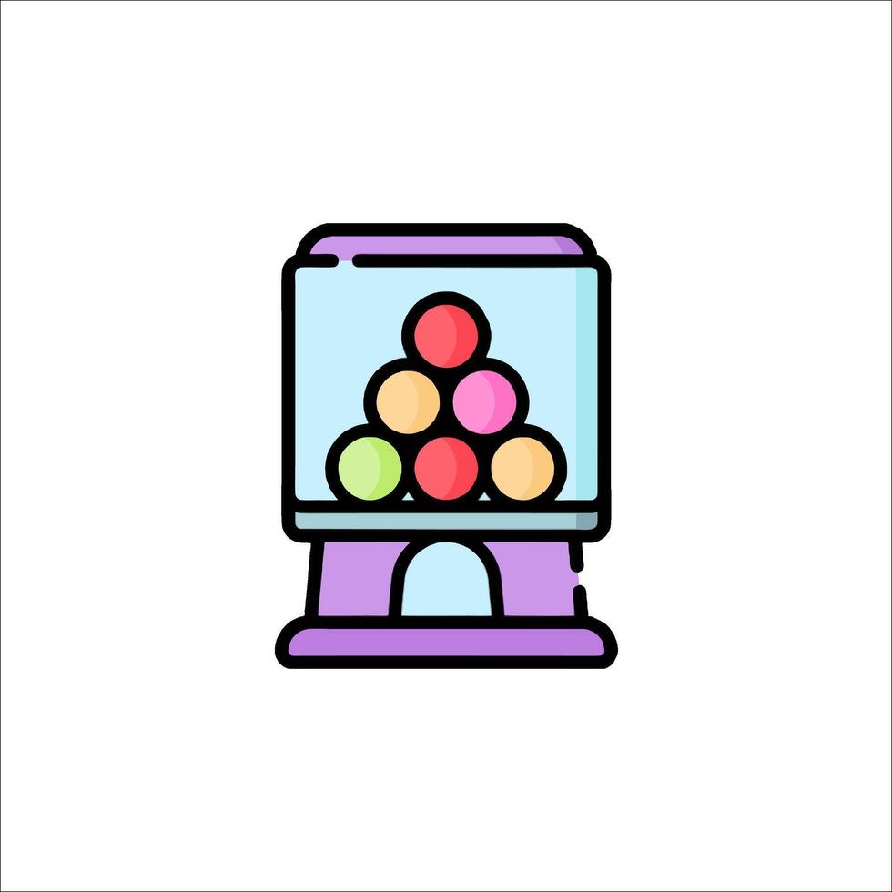 Gumball machine icon illustration vector