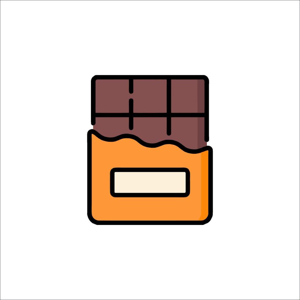 Chocolate bar icon illustration vector