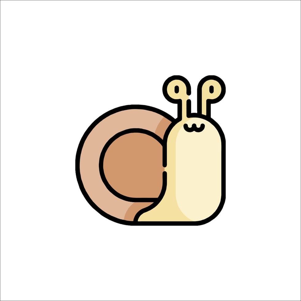 A snail with a face and a shell vector