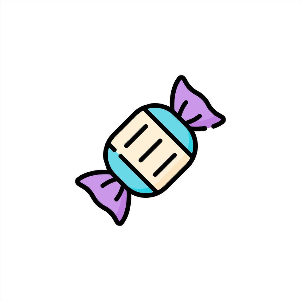 A candy bar icon in a line style vector