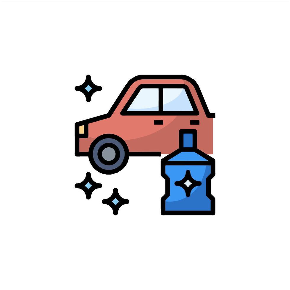 Car wash icon illustration vector