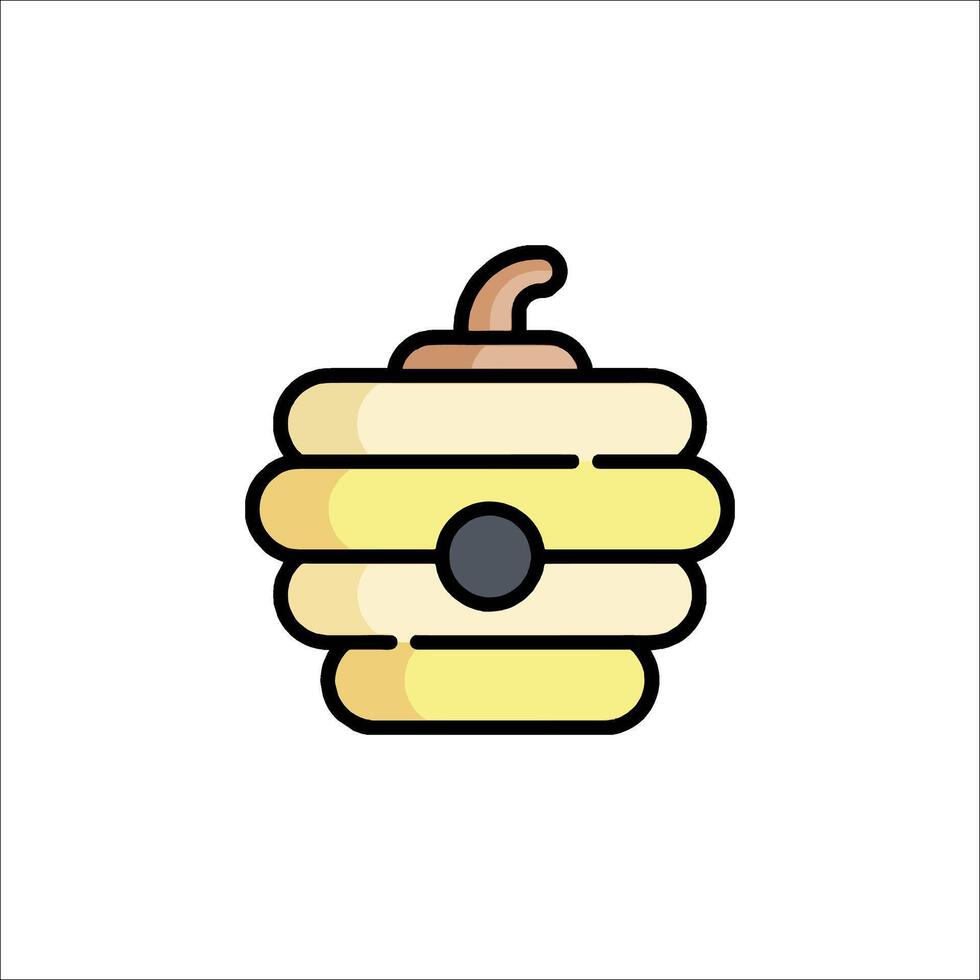 A bee hive icon on a white background vector