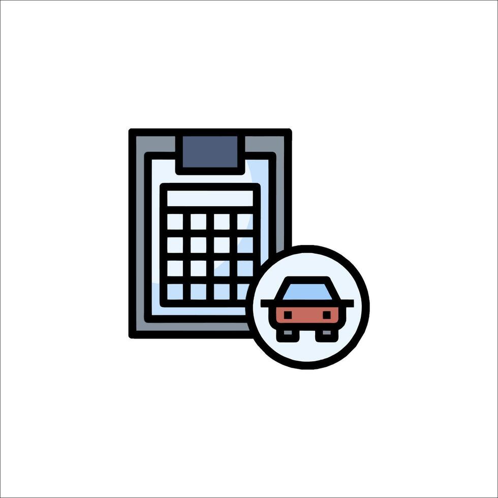 Car insurance icon illustration vector