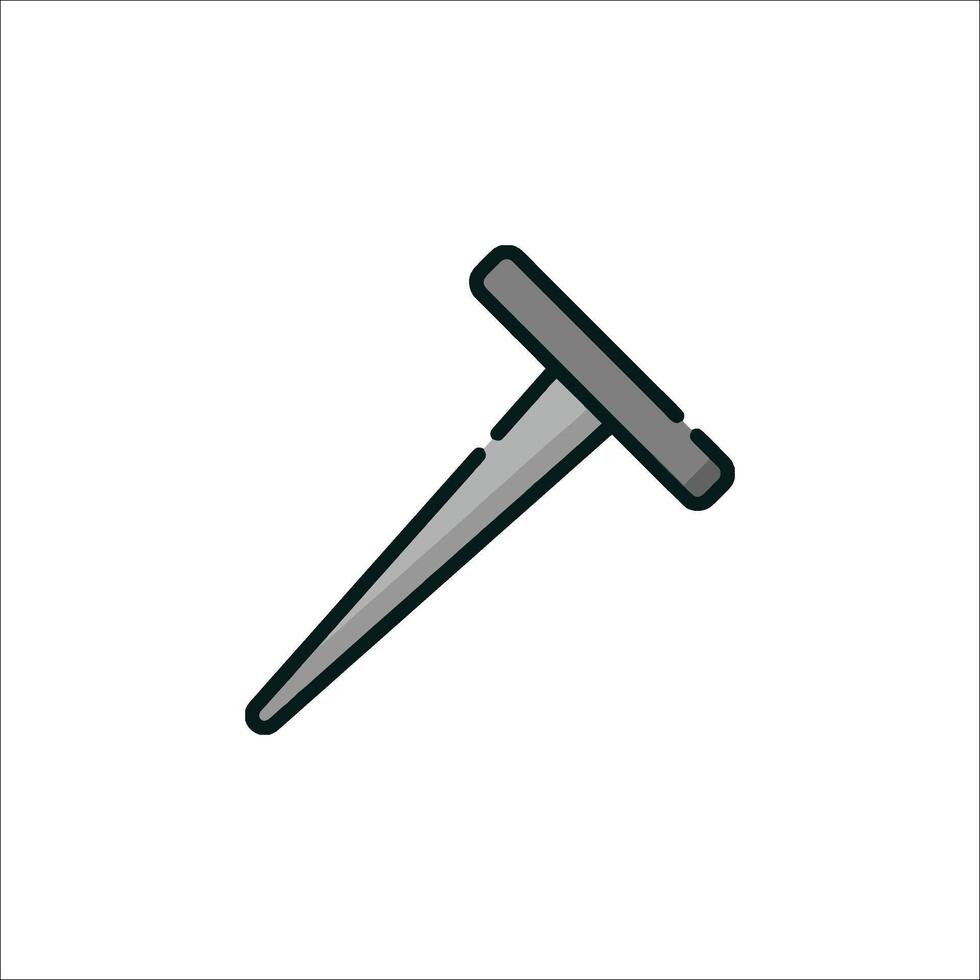 A nail icon on a white background vector