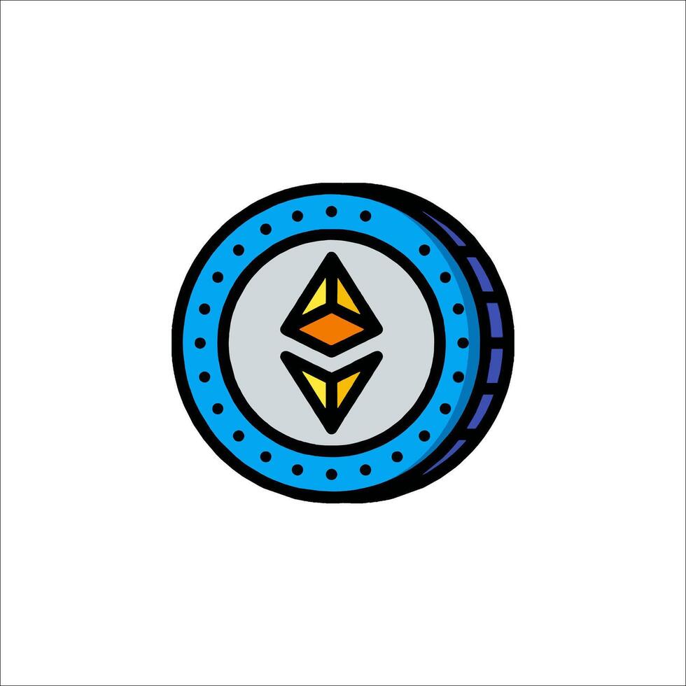 Ethereum logo, icon, icon design, icon illustration vector