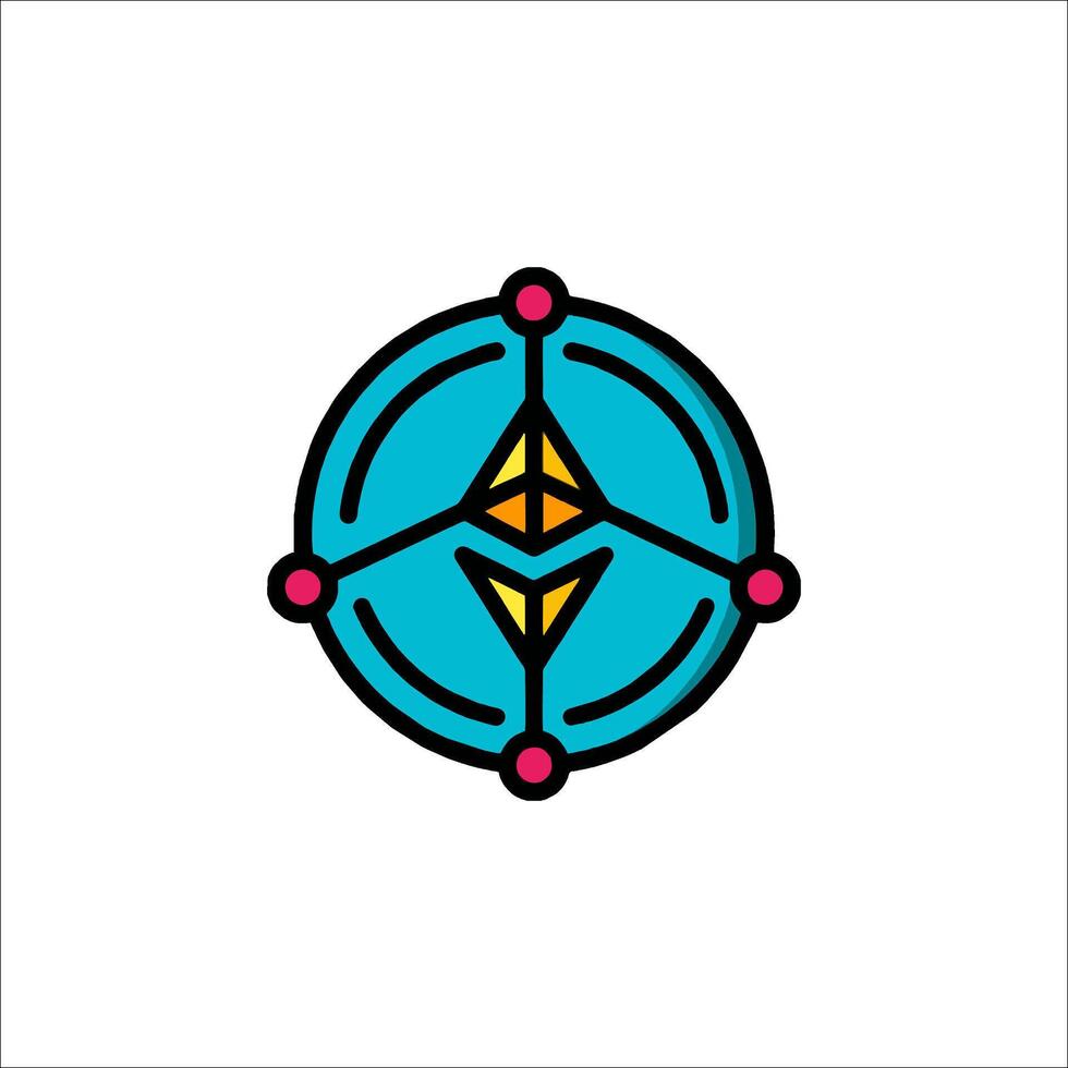 The logo for a cryptocurrency exchange vector