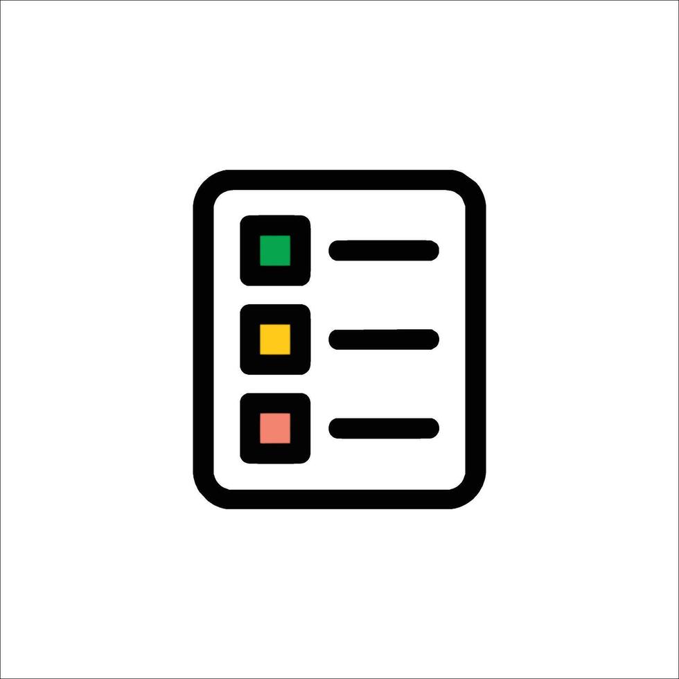 A checklist icon on a white background vector