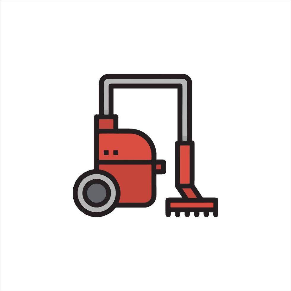 A vacuum cleaner icon on a white background vector