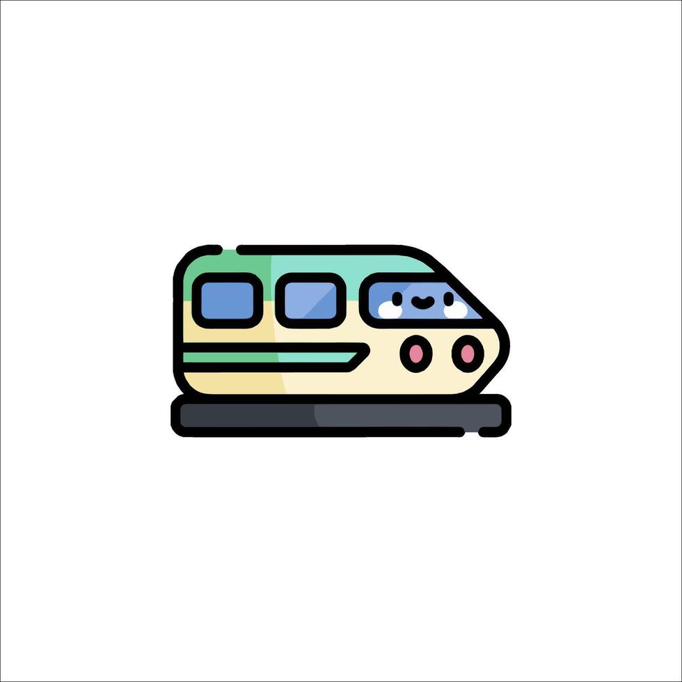 A train icon on a white background vector