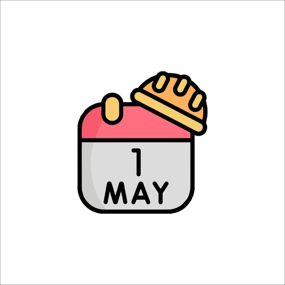 1 may calendar icon illustration vector
