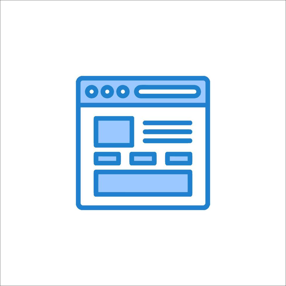 A website icon on a white background vector