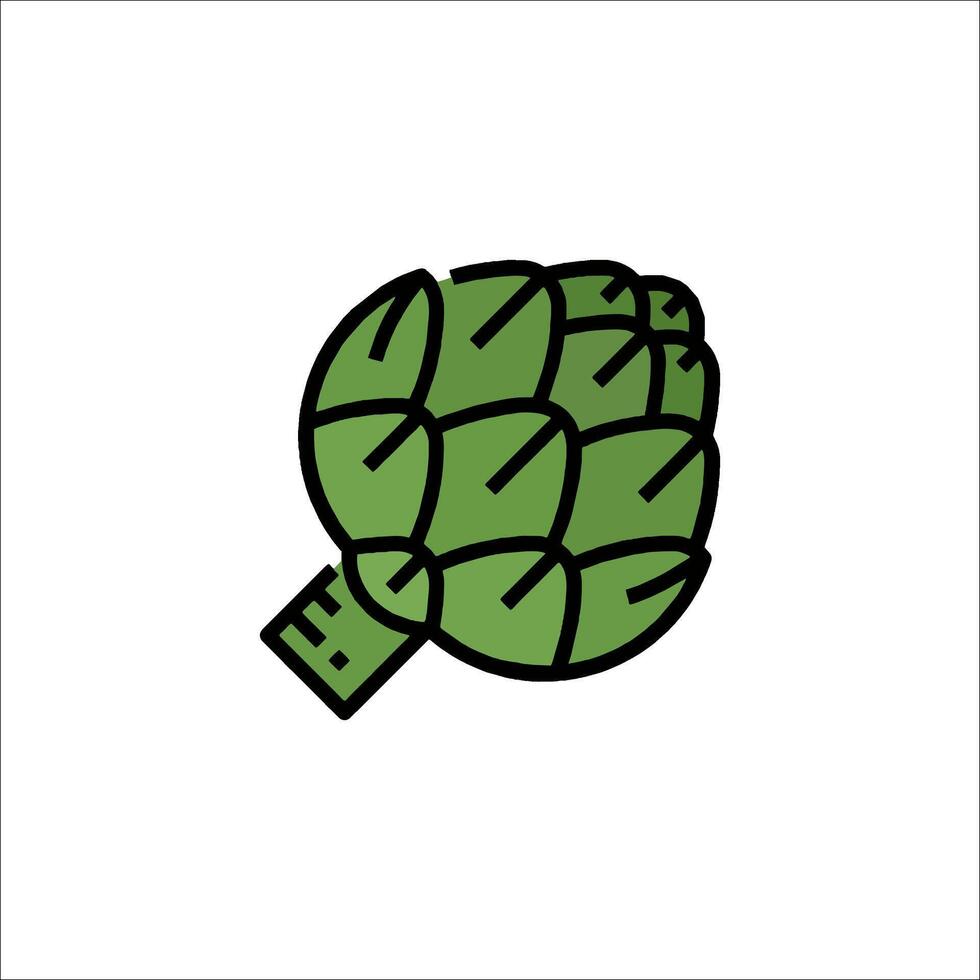 Artichoke icon illustration vector
