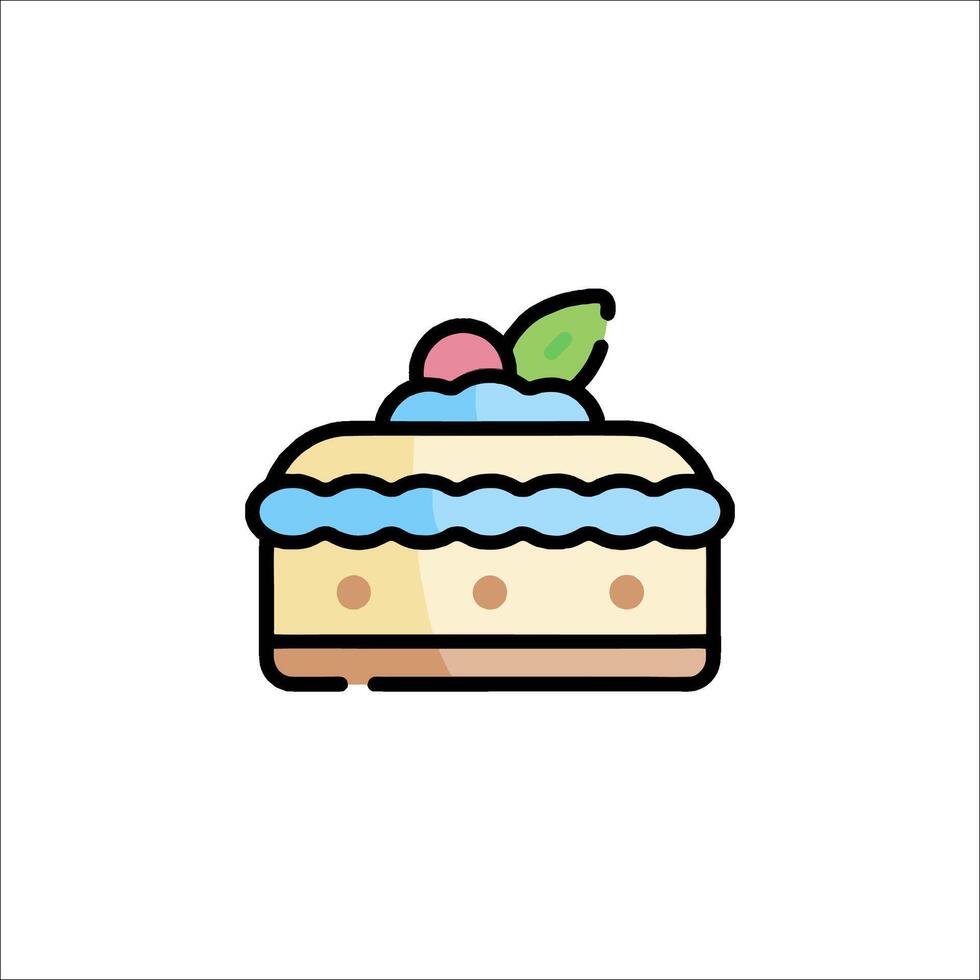 Cake icon illustration vector