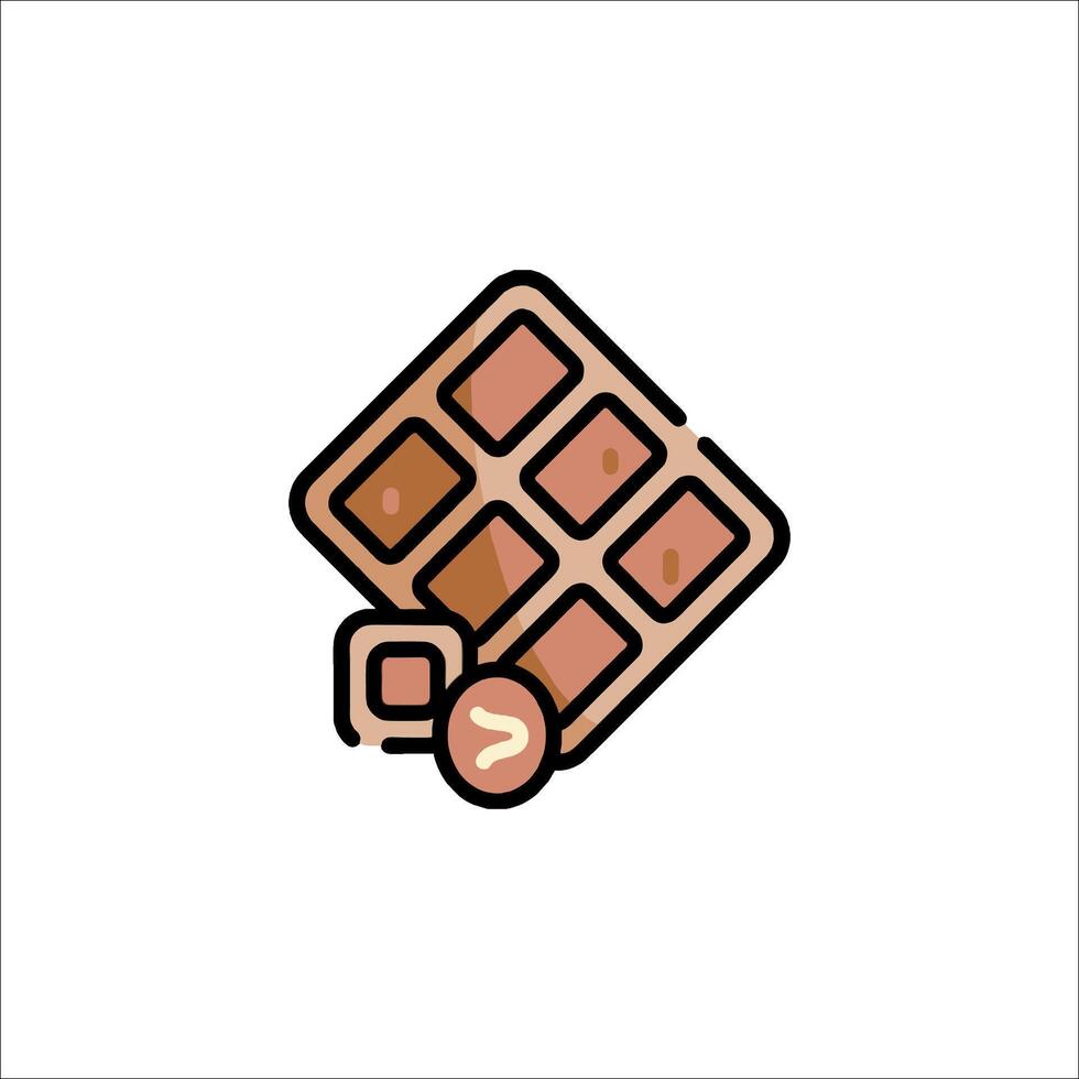 Chocolate bar icon vector