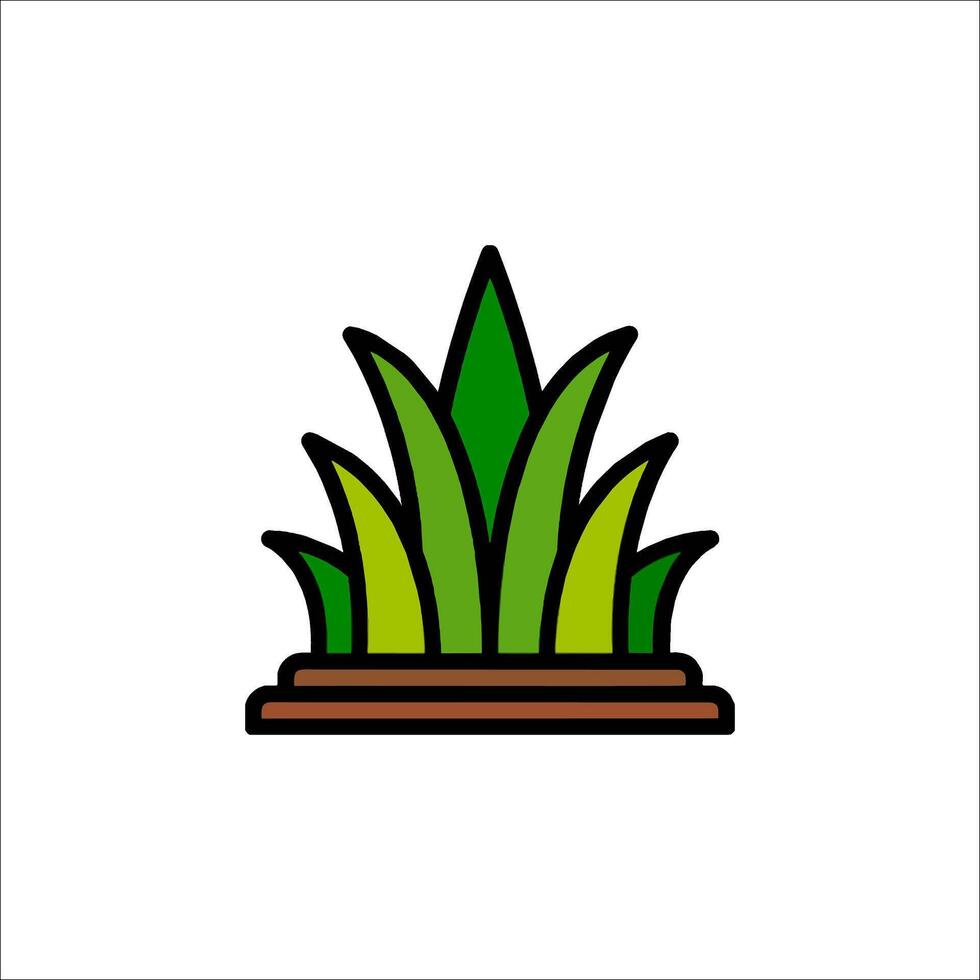 A plant icon on a white background vector