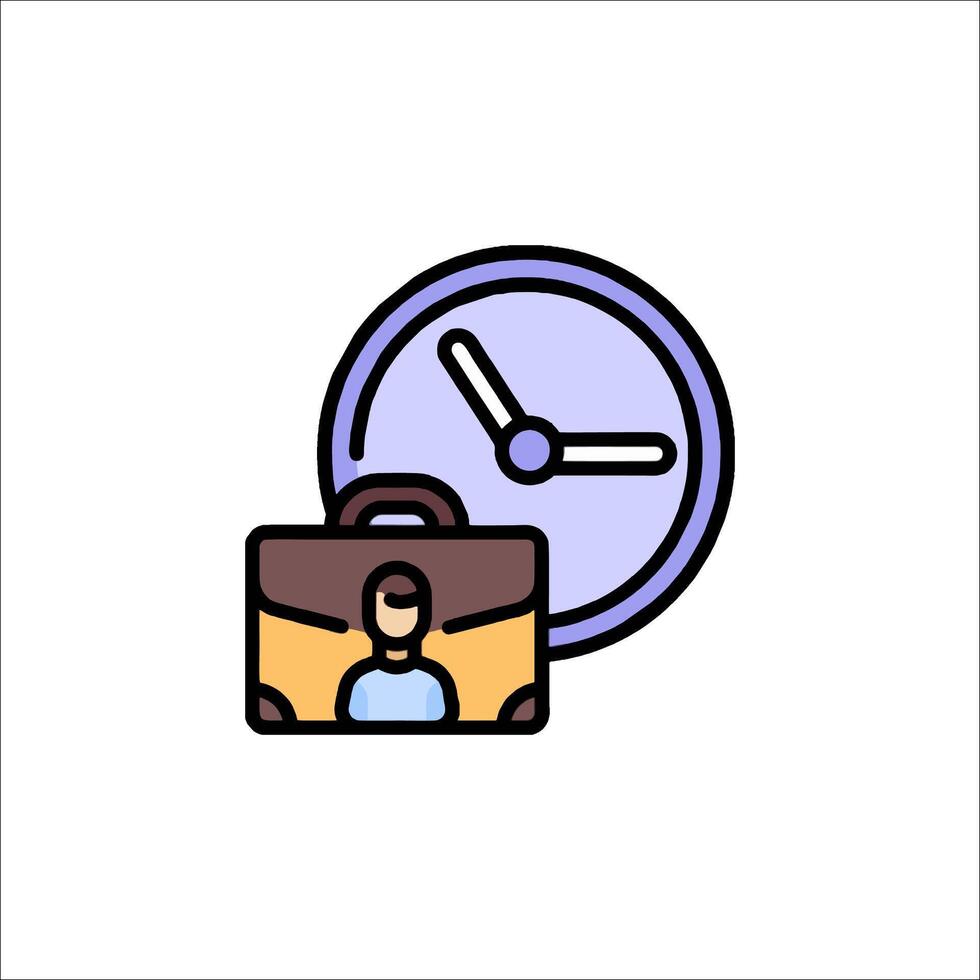Time management icon illustration vector