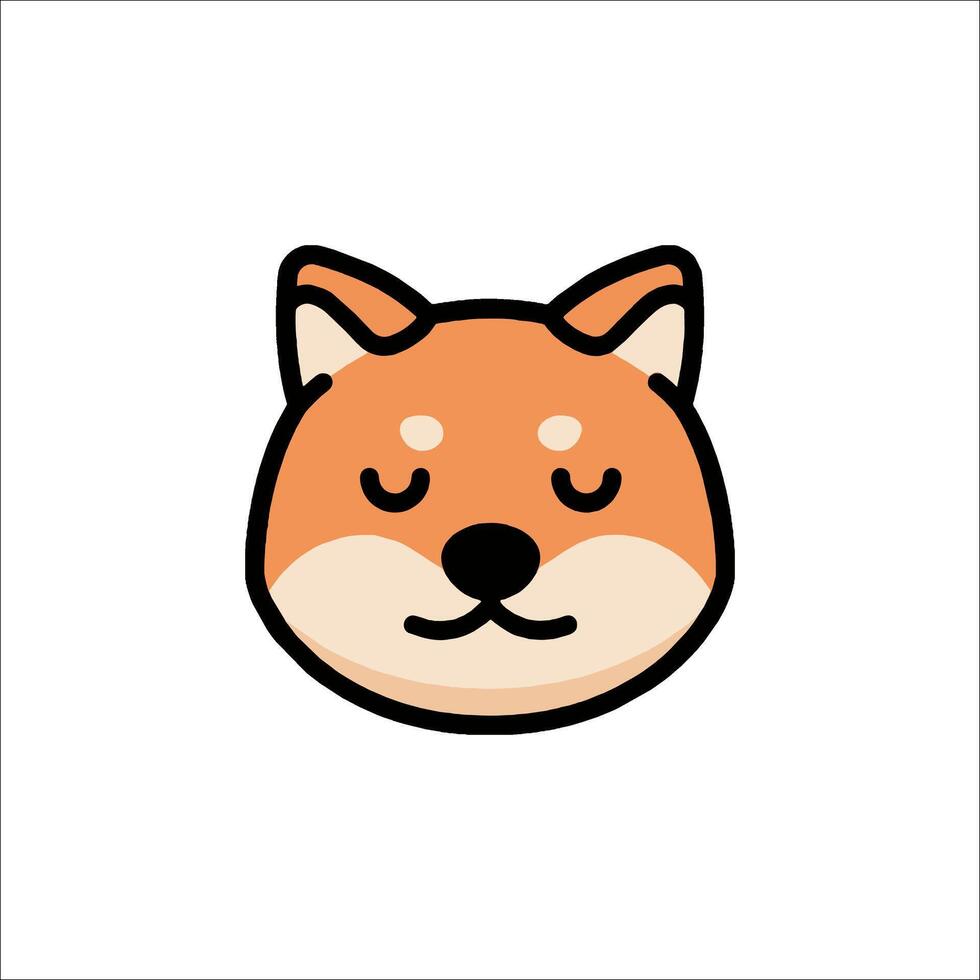 Shiba inu icon vector