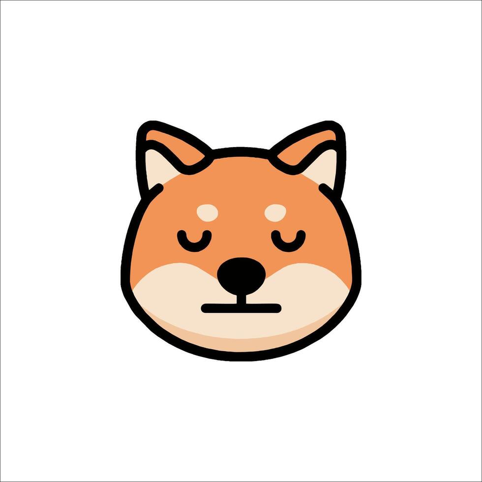 Shiba inu icon vector