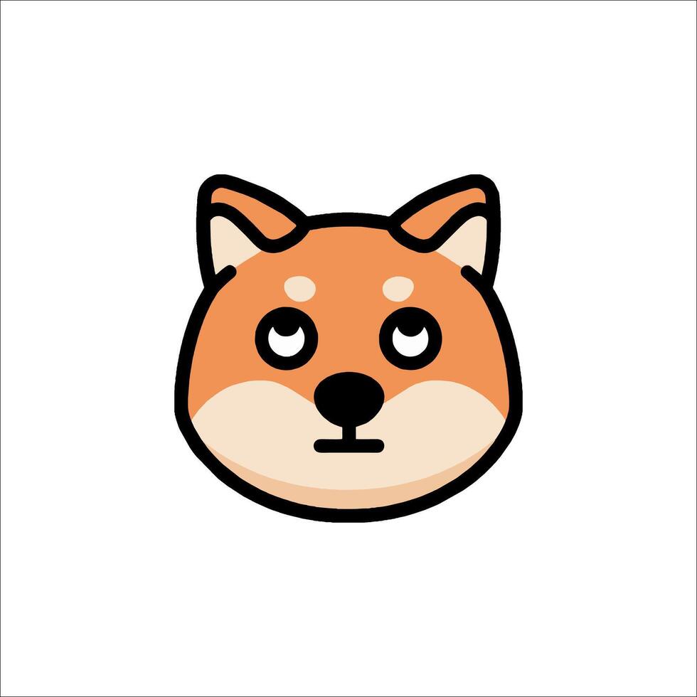 Shiba inu dog icon vector
