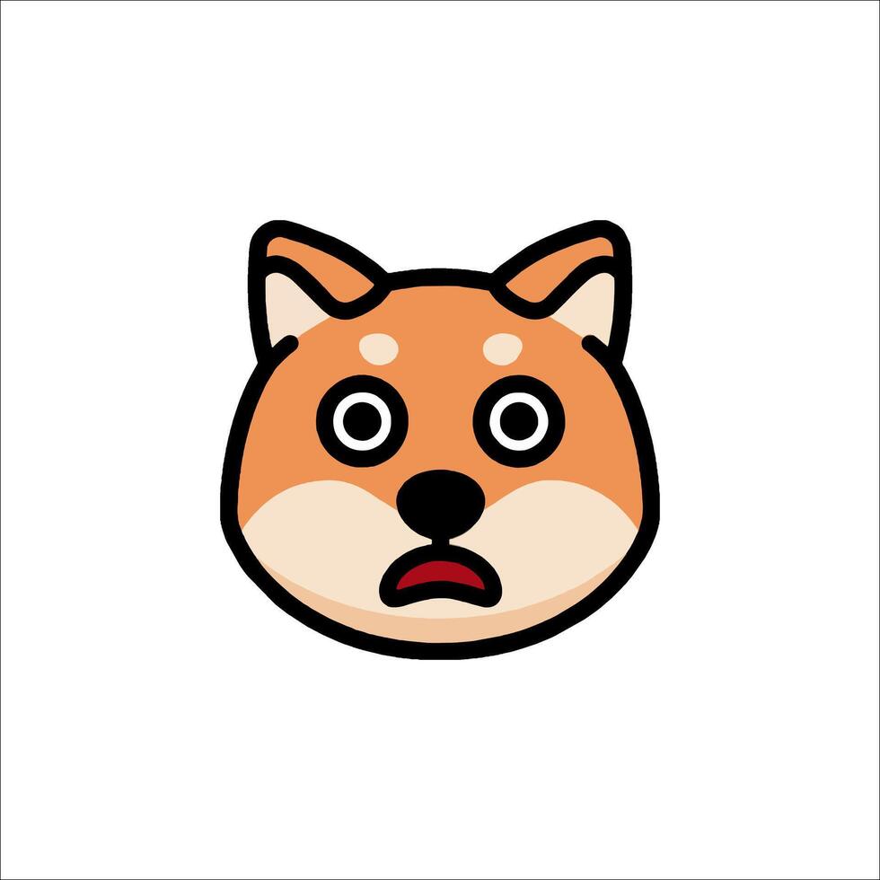 Shiba inu dog icon vector