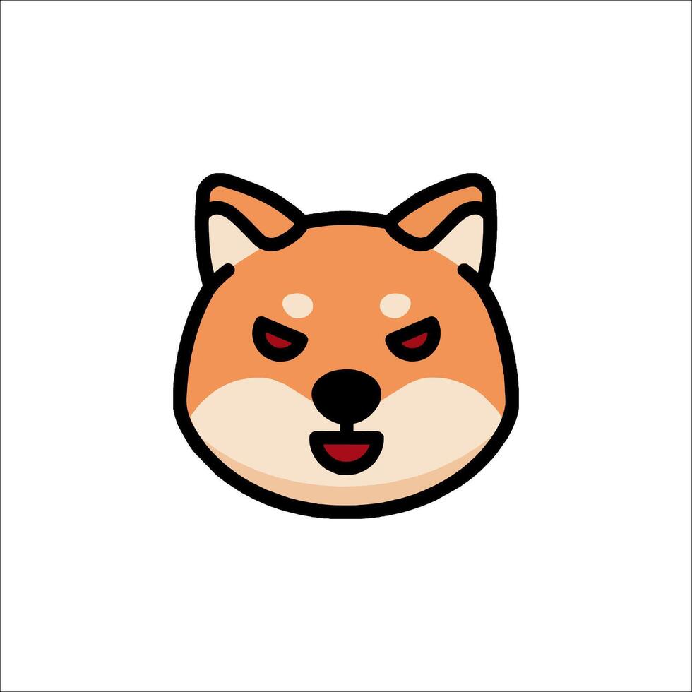 Shiba inu dog icon vector