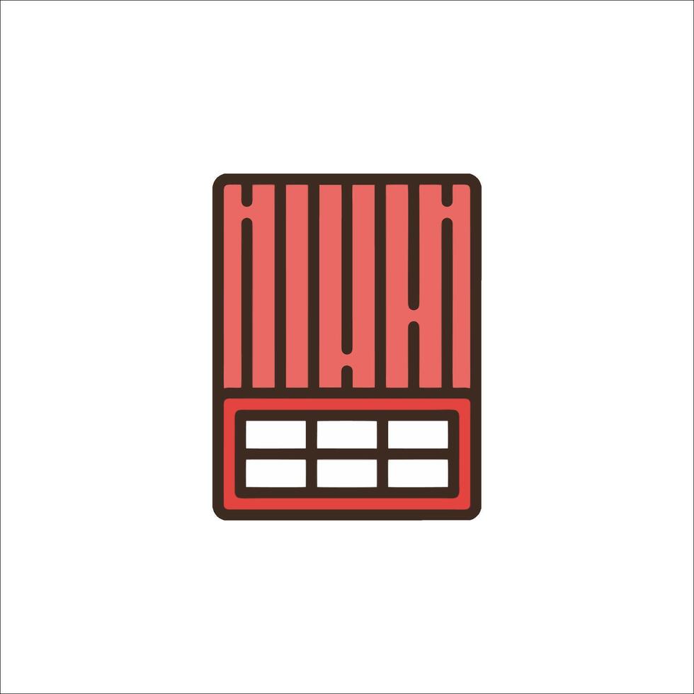 A red and black box with the word ku vector