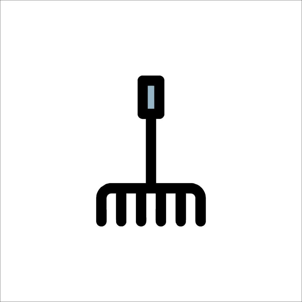 A rake icon on a white background vector