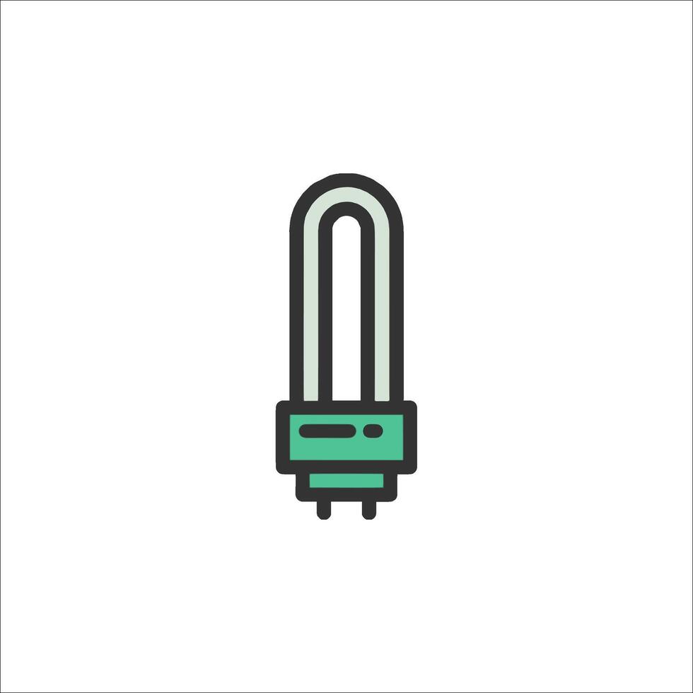 A light bulb icon on a white background vector