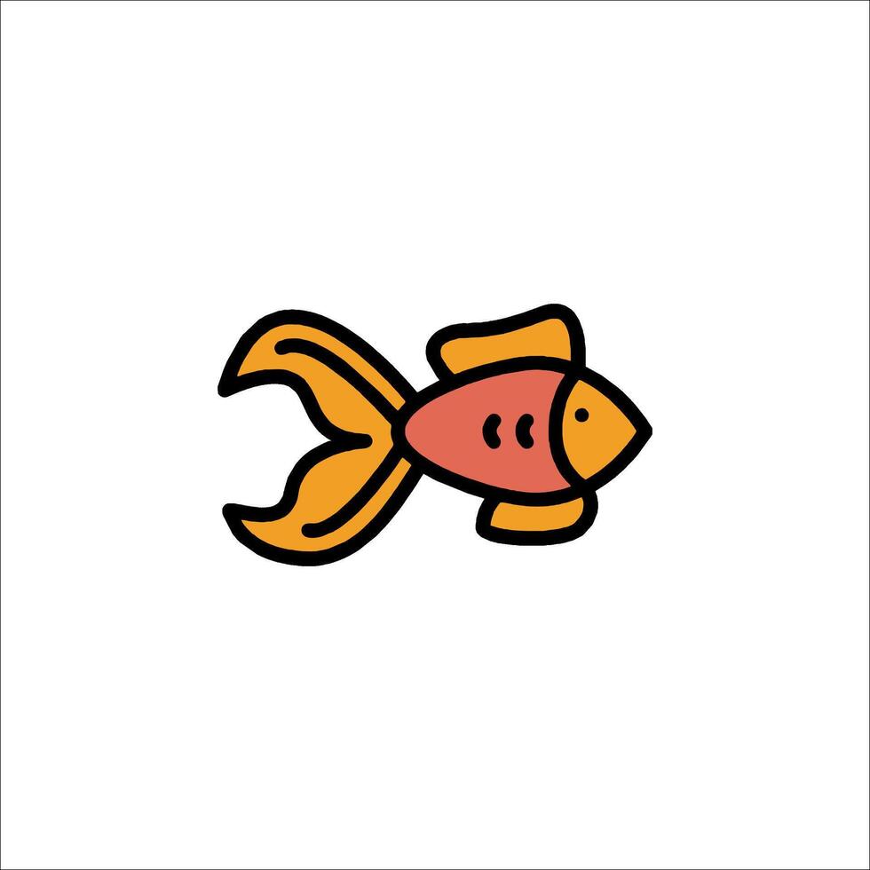 Goldfish icon illustration vector