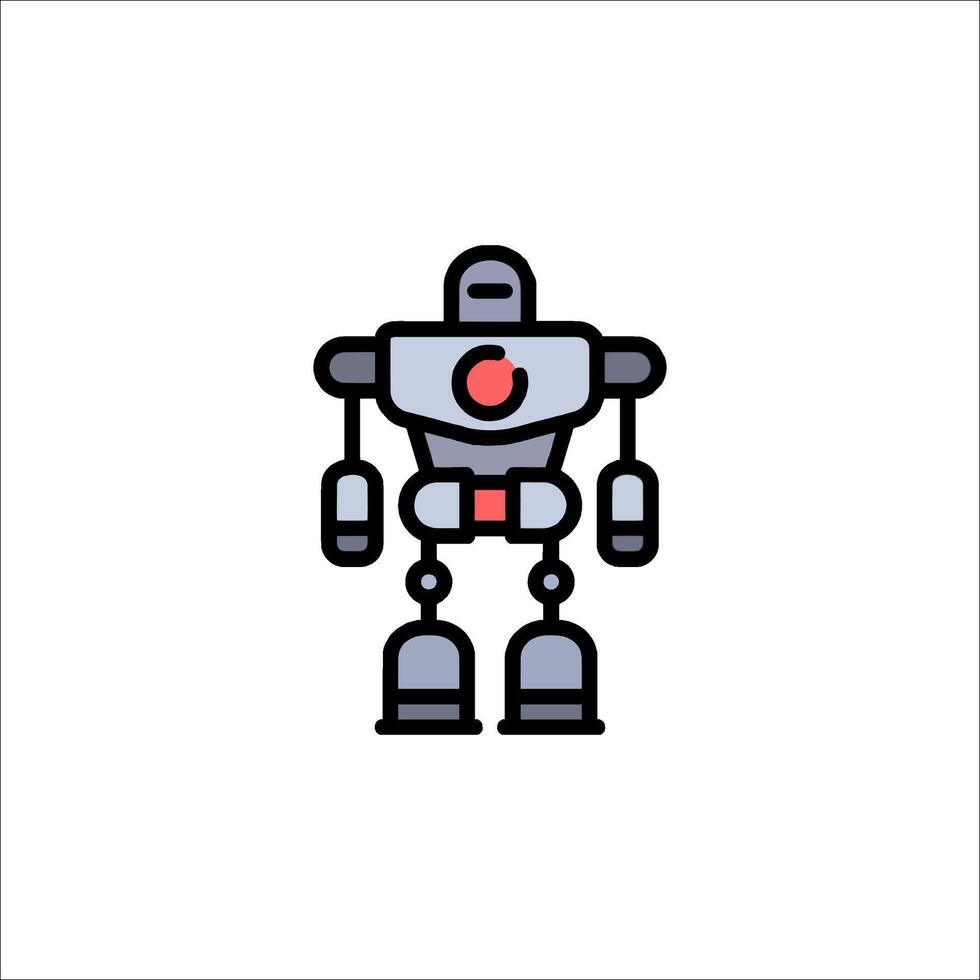 A robot icon on a white background vector