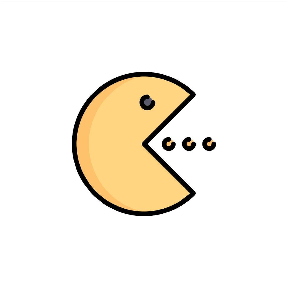A pachinko icon with a mouth open vector