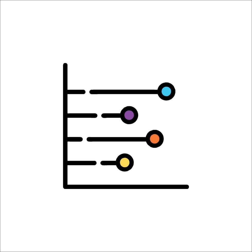 A line of dots on a white background vector