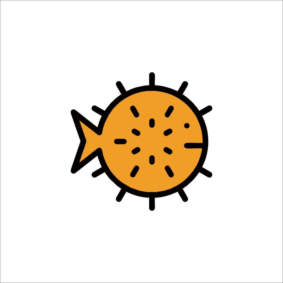A fish icon on a white background vector