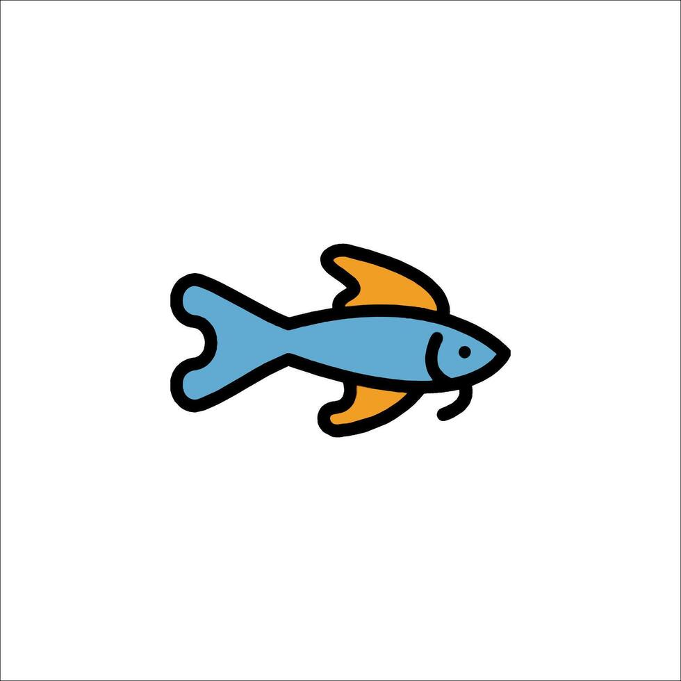 Fish icon illustration vector