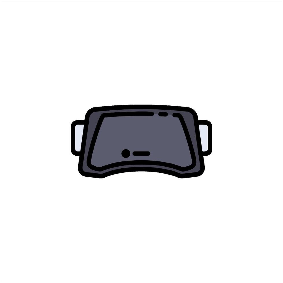 A black and white image of a helmet vector