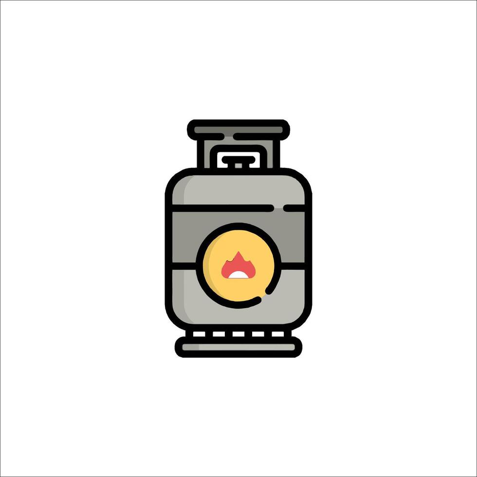 Gasoline gas cylinder icon illustration vector